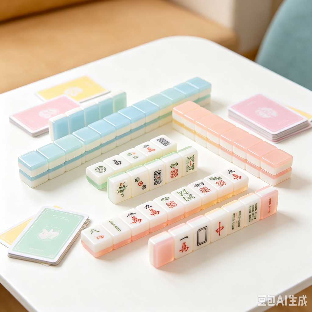 lightweight mahjong tile set